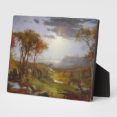 Auf dem Hudson River, 1860 (Öl auf Leinwand) Fotoplatte (Seite)