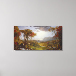 Auf dem Hudson River, 1860 (Öl auf Leinwand) Leinwanddruck