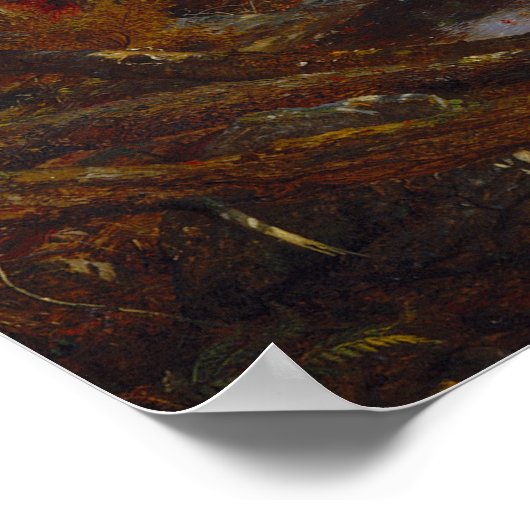 Auf dem Hudson River, 1860 (Öl auf Leinwand) Poster (Ecke)