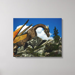 Auf dem Hügel rasierte Canvas Leinwanddruck