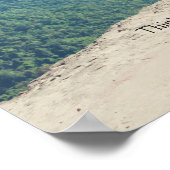 Auf dem Hügel springende Frau Chiropraktisches Pos Poster (Ecke)