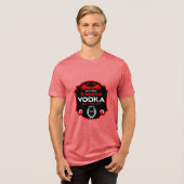 Auf dem Hügel um 25 Vodka Drinker Tri-Blend Shirt (Vorderseite voll)