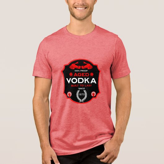 Auf dem Hügel um 25 Vodka Drinker Tri-Blend Shirt (Vorderseite)