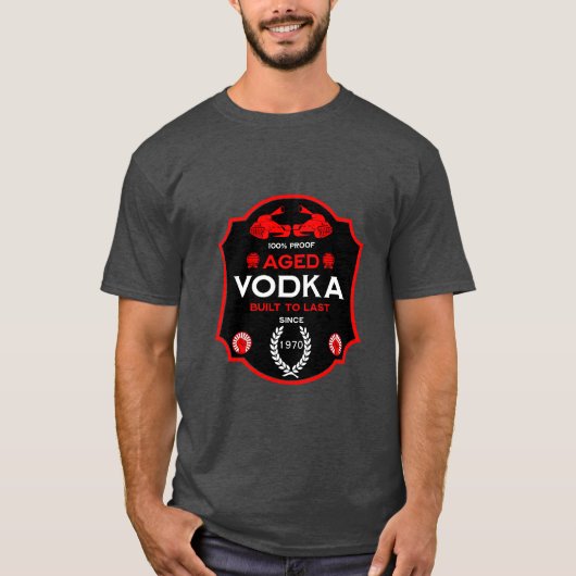 Auf dem Hügel um 40 Vodka Drinker T-Shirt (Vorderseite)