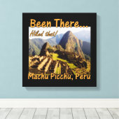 Auf dem Inka-Trail - Machu Picchu Leinwanddruck (Insitu (Holzboden))
