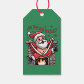 Auf dem Job Hazard Santa on Fire Geschenkanhänger (Rückseite)