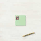 Auf dem Job Hazard Santa on Fire Post-it Klebezettel (Auf Schreibtisch)