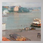 Auf dem Kai | William Blair Bruce Poster (Vorne)