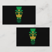 Auf dem Kopf Ananas Leprechaun St Patricks Day Visitenkarte (Vorne/Hinten)