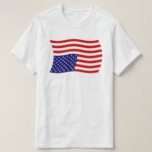 Auf dem Kopf stehende amerikanische Flagge Notlage T-Shirt