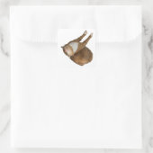Auf dem Kopf stehender Sonnenschein Quadratischer Aufkleber (Tasche)