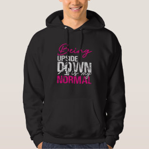 Auf dem Kopf zu stehen ist mein Normalzustand Ger Hoodie