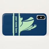 Auf dem Kurs-Grün personalisiert Case-Mate iPhone Hülle (Rückseite (Horizontal))