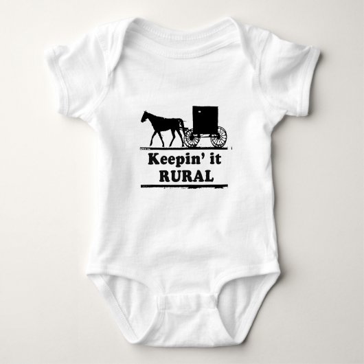 AUF DEM LAND BLEIBEN BABY STRAMPLER (Vorderseite)