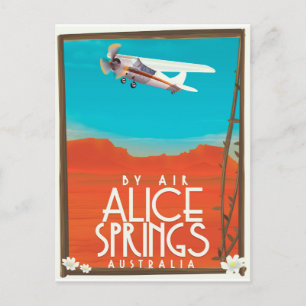 Auf dem Luftweg - Alice Springs Australien Postkarte