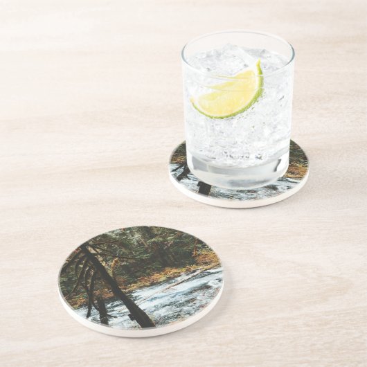 Auf dem McKenzie River Getränkeuntersetzer (Seite)