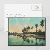 Auf dem Miami River selten Fotochrom Postkarte (Vorne/Hinten)