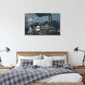 Auf dem Mississippi zusammenarbeiten Leinwanddruck (Insitu (Schlafzimmer))