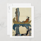 Auf dem Missouri 1922 (pochoir Druck) Postkarte (Vorne/Hinten)