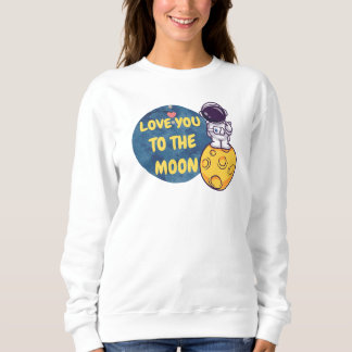 Auf dem Mond mit Liebe Sweatshirt
