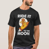 Auf dem Mond reiten - Funny YOLO Trading Meme Gesc T-Shirt (Vorderseite)