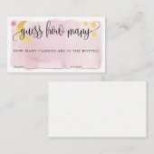 Auf dem Mond, rosa raten, wie viele Spielkarten es Begleitkarte (Vorne/Hinten)