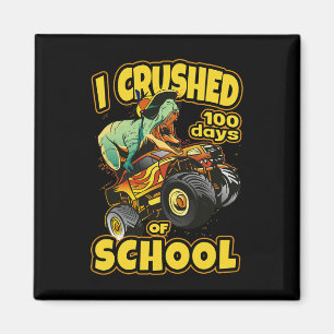 Auf dem Monster-Lkw zerbrach ich 100 Schultage Magnet