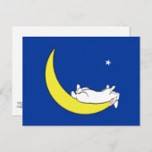 AUF DEM MUND POSTKARTE (Vorne/Hinten)