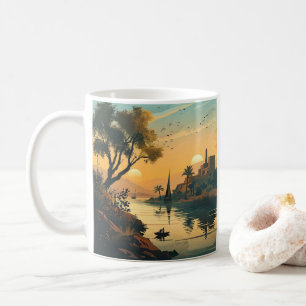 Auf dem Nil entlang Kaffeetasse
