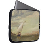 Auf dem Nil (Öl auf Leinwand) Laptopschutzhülle (Vorne Rechts)