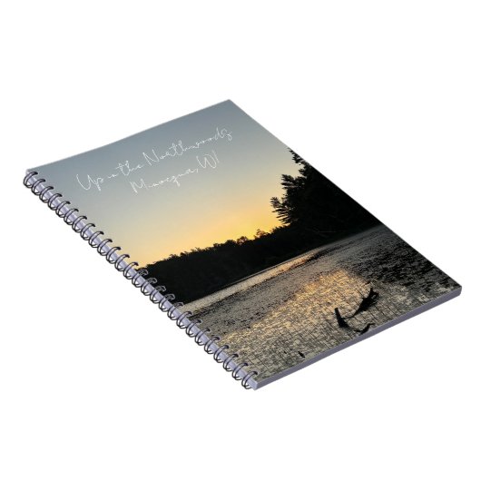 Auf dem Northwoods Lake Foto Notebook Notizblock (Rechte Seite)