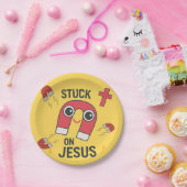 Auf dem Party Jesu-Christlicher Kinder feststecken Pappteller (Party)