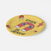 Auf dem Party Jesu-Christlicher Kinder feststecken Pappteller (Schrägansicht)