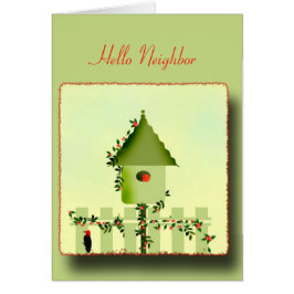 Auf dem Pickzaun Grußkarte