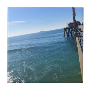 Auf dem Pier, Huntington Beach, Kalifornien Fliese