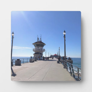 Auf dem Pier, Huntington Beach, Kalifornien Fotoplatte