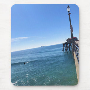 Auf dem Pier, Huntington Beach, Kalifornien Mousepad