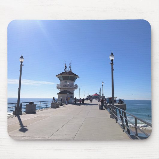 Auf dem Pier, Huntington Beach, Kalifornien Mousepad (Vorne)