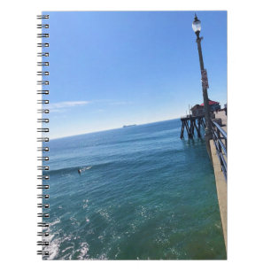 Auf dem Pier, Huntington Beach, Kalifornien Notizblock