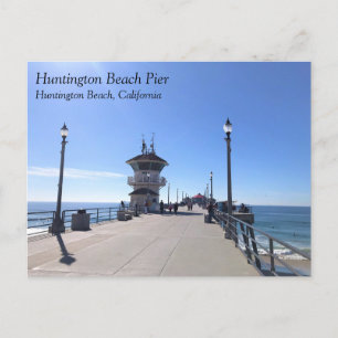Auf dem Pier, Huntington Beach, Kalifornien Postkarte