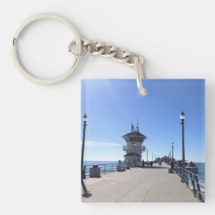 Auf dem Pier, Huntington Beach, Kalifornien Schlüsselanhänger
