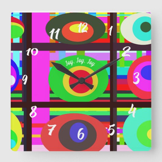 Auf dem Platz des zeitgenössischen künstlichen Tre Quadratische Wanduhr (Vorderseite)