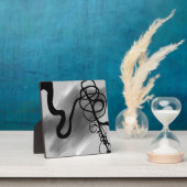 Auf dem Raster: Abstrakt grau, schwarz und weiß Fotoplatte (InSitu)