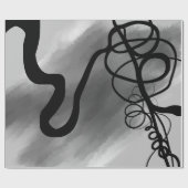 Auf dem Raster: Abstrakt grau, schwarz und weiß Geschenkpapier (Flach)