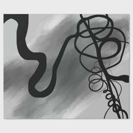 Auf dem Raster: Abstrakt grau, schwarz und weiß Geschenkpapier (Flach)