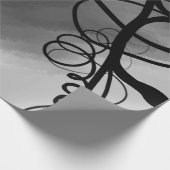 Auf dem Raster: Abstrakt grau, schwarz und weiß Geschenkpapier (Ecke)