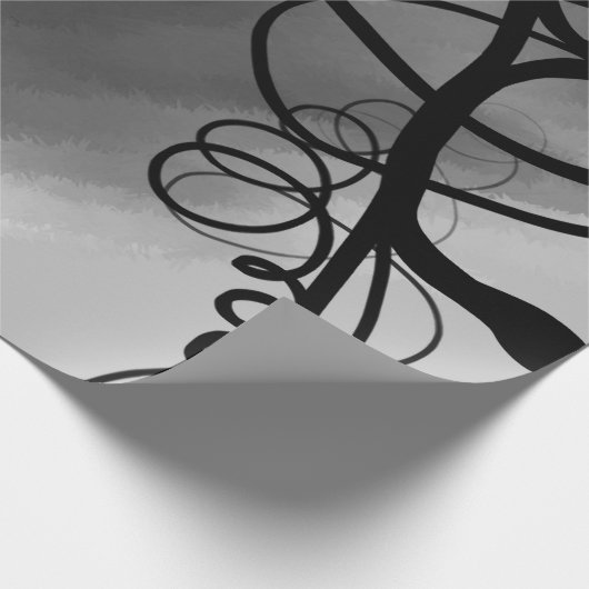 Auf dem Raster: Abstrakt grau, schwarz und weiß Geschenkpapier (Ecke)