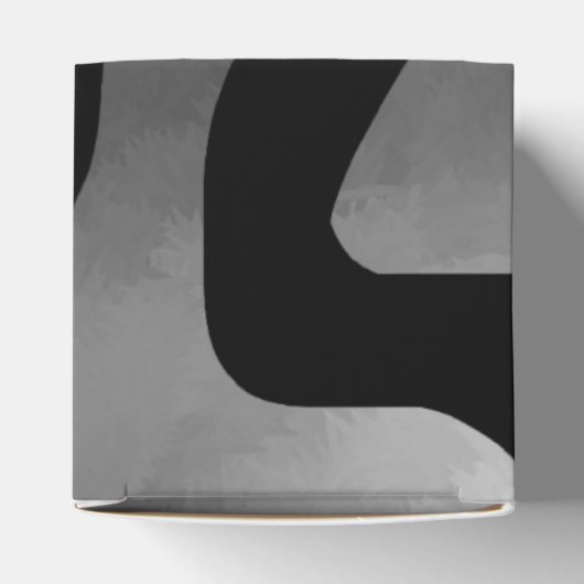 Auf dem Raster: Abstrakt grau, schwarz und weiß Geschenkschachtel (Oben)