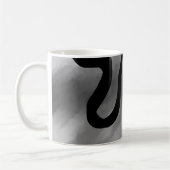 Auf dem Raster: Abstrakt grau, schwarz und weiß Kaffeetasse (Links)