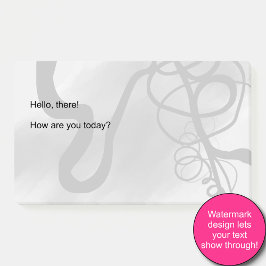 Auf dem Raster: Abstrakt grau, schwarz und weiß Post-it Klebezettel